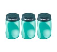 STABILO - taille crayons ergonomique avec réservoir EASYsharpener gaucher - lot x 3 tailles-crayons - vert