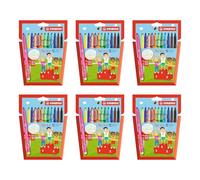 STABILO Trio A-Z - Feutre de coloriage - Lot x 6 étuis carton x 12 feutres pointe moyenne 72 feutres de coloriage