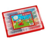 STABILO Feutres de coloriage Trio A-Z — 144 feutres, pointe fine, 12 couleurs assorties