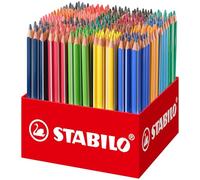 STABILO Trio - Crayon de couleur - Schoolpack x 300 crayons de coloriage triangulaires - 20 couleurs assorties