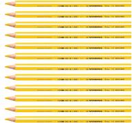 Stabilo Trio Crayon de couleur triangulaire Jaune Lot de 12