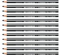 Stabilo Trio Crayon de couleur triangulaire Noir Lot de 12