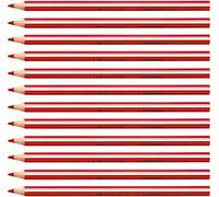 Stabilo Trio Crayon de couleur triangulaire Rouge Lot de 12