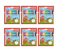 Felt -tip Pen Stabilo Trio Jumbo xxl Penny à 12 couleurs | 6 morceaux