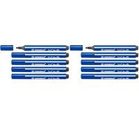 STABILO Trio Scribbi - Feutre de coloriage - Lot x 5 feutres - Bleu (Lot de 2)