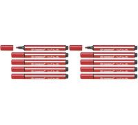STABILO Trio Scribbi - Feutre de coloriage - Lot x 5 feutres - rouge (Lot de 2)