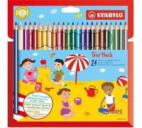 Stabilo Trio Thick, 24 Pièce(S), Fixé, Multi, Enfant, Garçon-Fille, Bois
