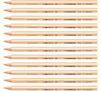 STABILO Trio thick - Lot de 12 crayons de couleur triangulaires - Chair clair