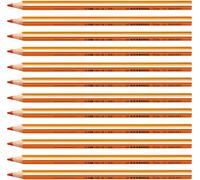 STABILO Trio thick - Lot de 12 crayons de couleur triangulaires - Orange | Lot de 12, orange