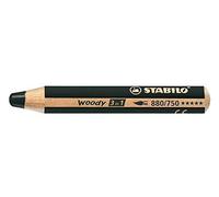 Stabilo Woody 3 in 1 880/750 Jumbo Lot de 3 crayons de couleur multi-talents Noir