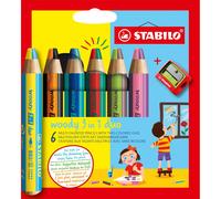 Stabilo Woody 3 In 1 Duo Multicolore 6 Pi?Ce(S)