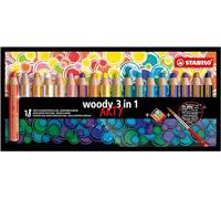 STABILO Woody Arty 18 Lápices Multitalento y Sacapuntas