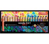 STABILO Woody Arty 18 Lápices Multitalento y Sacapuntas