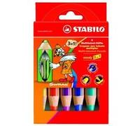 Stabilo Woody 8806 Etui De 6 Crayons De Couleur Assortis