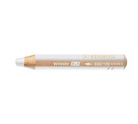 Stabilo Woody Lot de 3 crayons 3 en 1 multi-talents Blanc 880/100