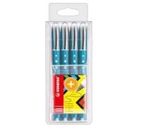 STABILO worker colorful Stylo roller Bleu Emballage 4 pièces (Import Allemagne)