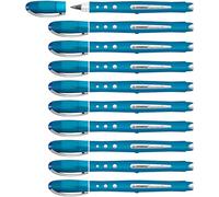 STABILO Worker+ colorful - Stylo roller - Lot x 10 stylos pointe moyenne - Bleu