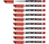 Stabilo Write-4-All Marqueur Indélébile Rouge 10 Pièces