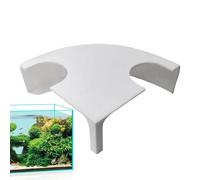 Stable Double Hole Fish Tunnel, Lizard Multifunctional Fish Hide, Shrimp Nest Hotel for Marine Habitat, Outdoor Aquarium Decor and Shelter, 4.72x4.72x1.57 inches