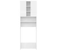 Stable&Durable - Blanc - Meuble pour machine à laver Blanc 64x25 5x190 cm - Accesoire lave-linge&sèche-linge HS270752165