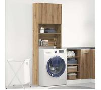 Stable&Durable - chêne artisanal - Meuble de machine à laver - Chêne artisanal - bois d'ingénierie - Accesoire lave-linge&sèche-ling
