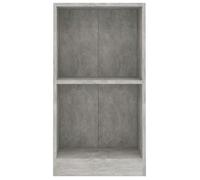 Stable&Durable - Gris - Bibliothèque gris béton 40x24x75 cm - bois d'ingénierie - Étagère d'Escalier HS193134177