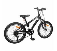 Stable&Durable - Noir - Vélo de Montagne 24 Pouces 6-Vitesse pour les 8-12 ans Noir - Vélos HS874322566