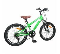 Stable&Durable - Vert - Vélo de Montagne 24 Pouces 6-Vitesse pour les 8-12 ans Vert - Vélos HS707823557