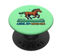 Stable Energy 100% Pixel Horse Gamer Design équestre PopSockets PopGrip Adhésif