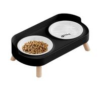 Stable Pet Bowls - Easy Clean Feeding Dish ¦ 34x17.5x6cm Pets Food Container with Stability, Stainless Steel Material Animal Feeding Bowl, Travel Pet Dish with Clean Serving Hydration Dishes for Daily