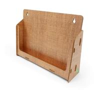 Stableco Présentoir Mural Écologique pour Prospectus DIN A4 Horizontal - 1 Compartiment Intérieur au Design Naturel Sans Plastique - Just Paper Support Durable