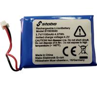 Stabo AKKU 3,7V, 1100MAH FC-400 II Pack de Piles Rechargeables Batterie fiche mâle, avec câble Li-ION 3.7 V 1100 mAh 1