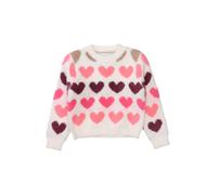 STACCATO Pull-over crème / beige foncé / aubergine / rose, Taille 104-110