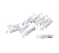Staccatory 10x T5 W1.2W W3W 1 SMD de Bord LED Lampe en de Wedge a l'interieur de Voiture de 12V Blanc