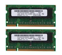 Staccatory 2 PièCes DDR2 4 Go pour Ordinateur Portable Ram 800 MHz PC2 6400 SODIMM 2RX8 200 Broches pour MéMoire D'Ordinateur Portable AMD