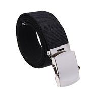Staccatory Ceinture en tissu noir pour homme 38 mm, Noir , 120x3.8cm