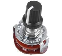 Staccatory Commutateur rotatif électronique 4 positions 3 voies 4x3 broches 16A plastique 15g panneau contact de travail connecteur bêche manuel