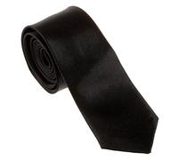 Staccatory Cravate unisexe en polyester, noire, 5 cm, Noir , 5cm