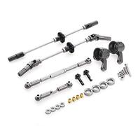 Staccatory Kit de coupe de direction d'essieu en acier pour MN D90 D91 MN99 MN99S 1/12 RC Pièces de rechange F+R
