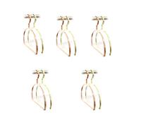 Staccatory Lot de 10 cintres ronds multifonctionnels pour écharpe, ceinture, vêtements, cintres ronds en fer