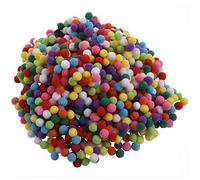 Staccatory Lot de 1000 pompons doux et moelleux de 10 mm pour enfants