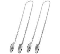 Staccatory Lot de 2 chaînes de serviettes de table avec pinces flexibles pour personnes âgées, adultes et enfants