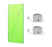 Staccatory Lot de 3 règles de guidage de couture, 2 guides de couture magnétiques et une règle d'allocation de couture, jauge de couture pour ourlets droits de 0,3 à 5,1 cm