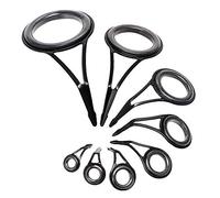 Staccatory Lot de 8 guides de canne à pêche avec pointes de poisson de 5 à 18 mm de diamètre - Kit de réparation de ligne d'anneaux d'yeux