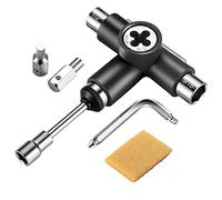 Staccatory Outil de skate multifonction tout-en-un avec kit de gomme Griptape