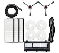 Staccatory Pour balai à franges - Robot de nettoyage brosses latérales de rechange Brosse principale Filtre à poussière Boîte à poussière Accessoires de nettoyage