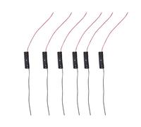 Staccatory R Lot de 6 connecteurs allumés 1,5 V AAA Support de batterie Boîtier en plastique Boîte de rangement Noir