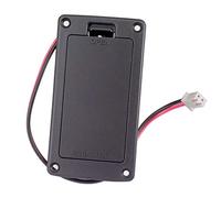 Staccatory Support plat 9 V pour guitare - Micro actif - Compartiment à piles - Boîte de rangement pour batterie - Pour accessoires de guitare électrique