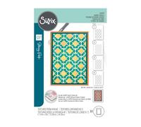 Stacey Park Textures from Afar #2 Lot de 4 pochoirs A6 Sizzix