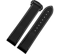 STACHES DE MONTRER 20 mm 22 mm EXINE CURVE SILICONE BANDE Men de bracelet de plongée Bracelet en caoutchouc ajustement pour Omega Seamaster 300 ajustement pour Seiko Huawei Samsung Watch Strap (20 mm